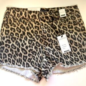 Leopard Judy Blue Shorts